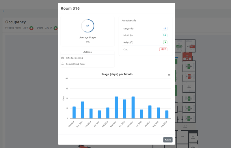 Schedule Bookings and Request Work Orders for Rooms