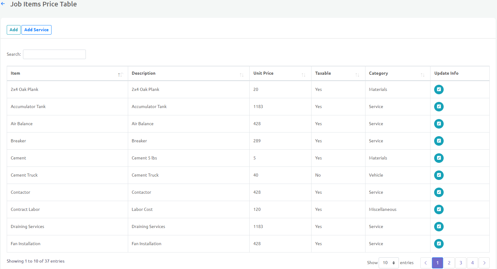 HVAC Invoicing with Built-In Price Book