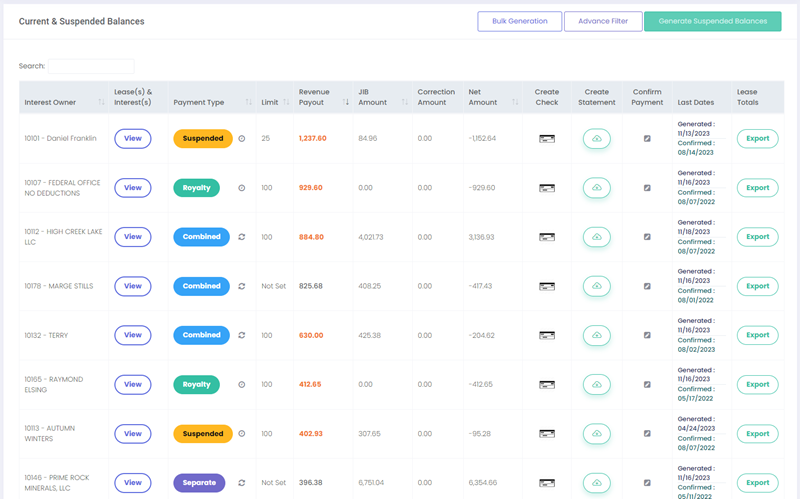 Oil and Gas Accounting Management Software. Royalty and JIB Tracking and Payments for Oil and Gas Operators.